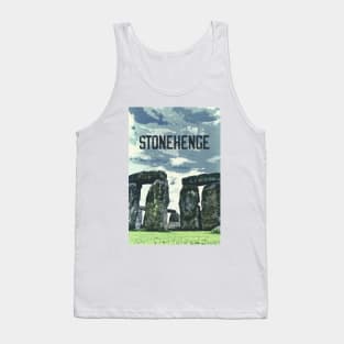 Stonehenge, England ✪ Vintage style poster Tank Top